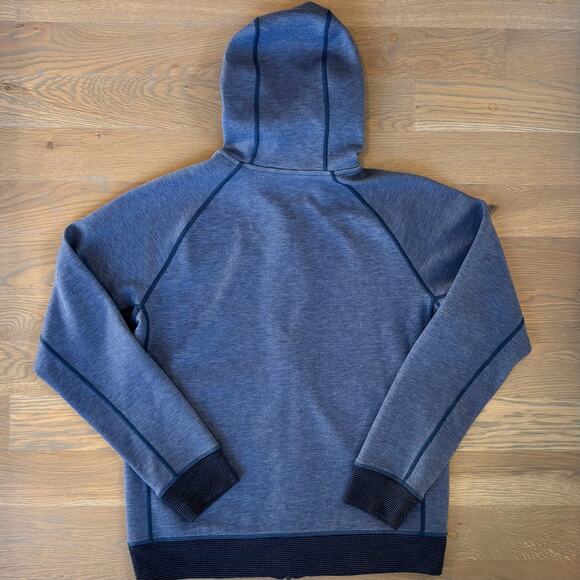 PraNa Halgren Tech Fleece Hoodie Sweatshirt Full Zip Blue Mens Size Medium - Picture 8 of 10